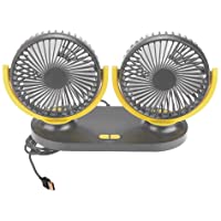 Ventilador del Automóvil 12V- EBTOOLS Cabeza Dual del Refrigerador del Aire Acondicionado Portátil de la Fan del Aire…